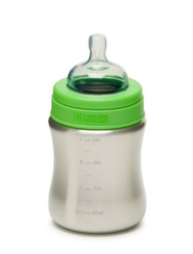 Klean Kanteen Edelstahlflasche Flasche Baby, Silber, 0.266 Liter, 100590