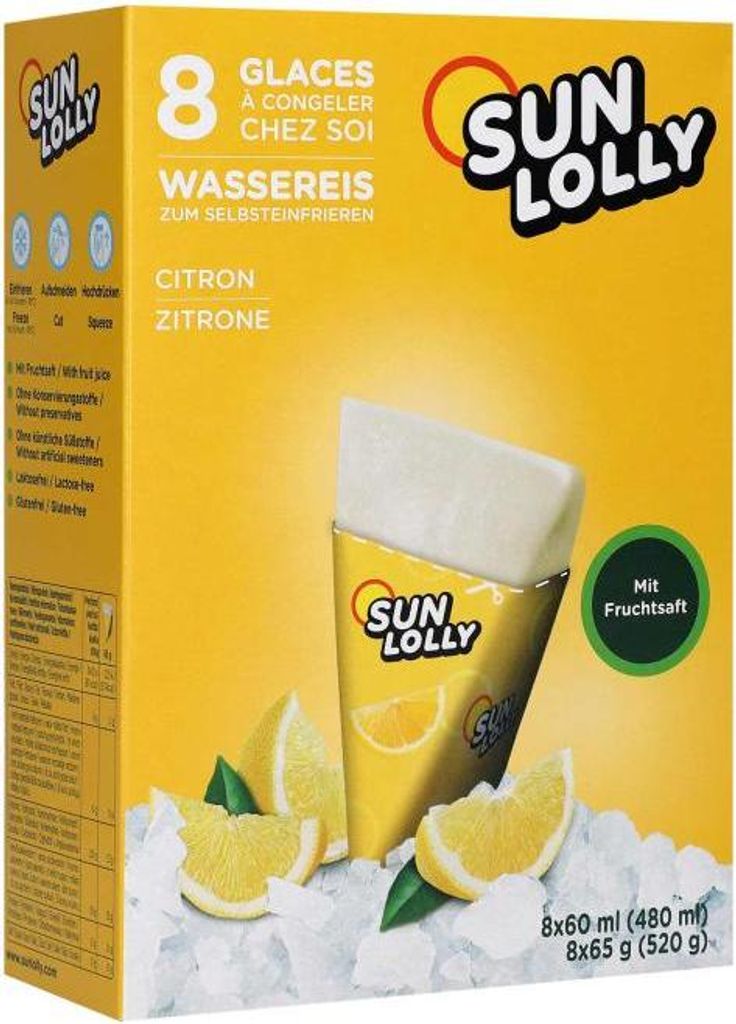 Sun Lolly lód wodny do samodzielnego zamrażania o smaku Zdjęcie produktu 