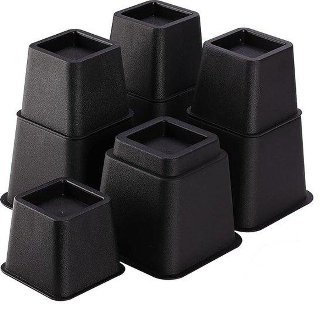 JustValue Möbelerhöher Set Schwarz – 8/13/20 cm – Max. 600 Produktbild 