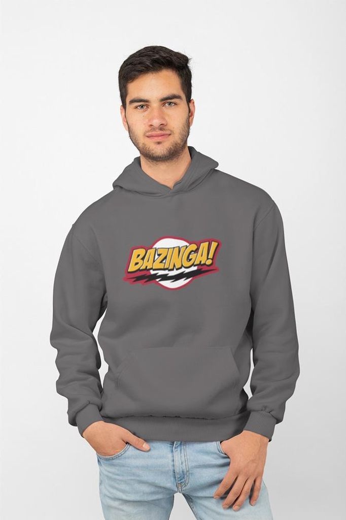 D&B Uni Hoodie MO00004 Bazinga Anthrazitgrau-Größe XL