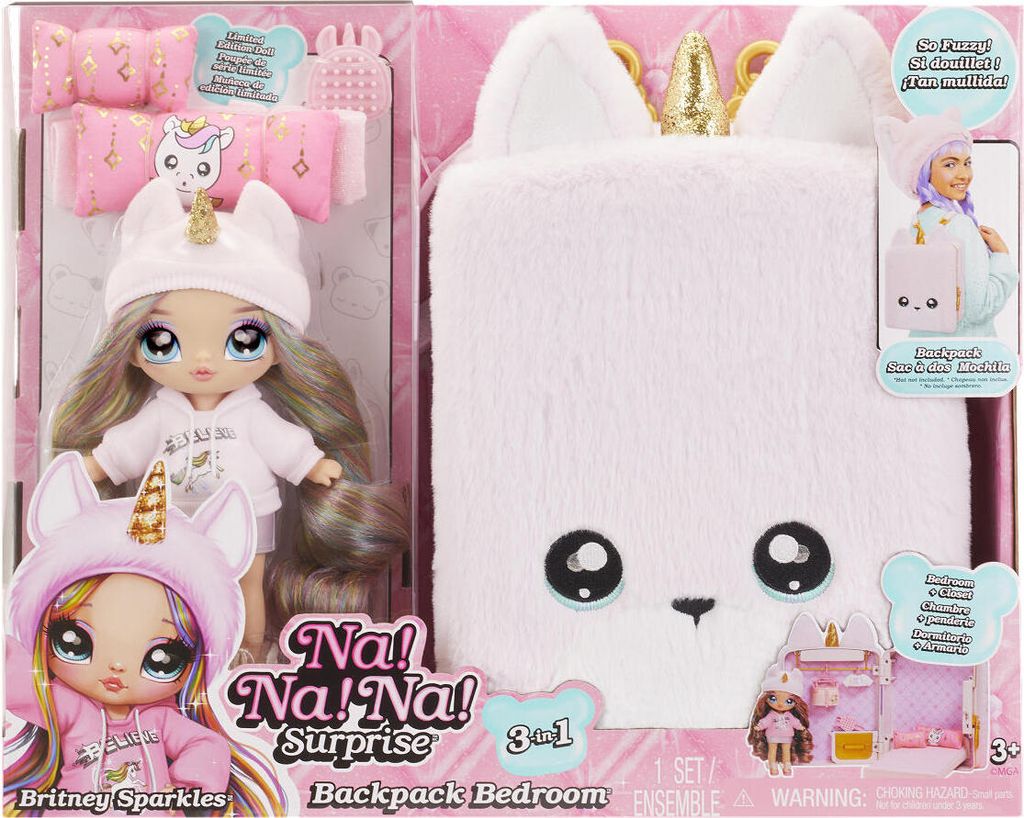 MGA Na! Na! Na! Surprise 3 in 1 Back Pack Play Set Britney Obrázek produktu 2