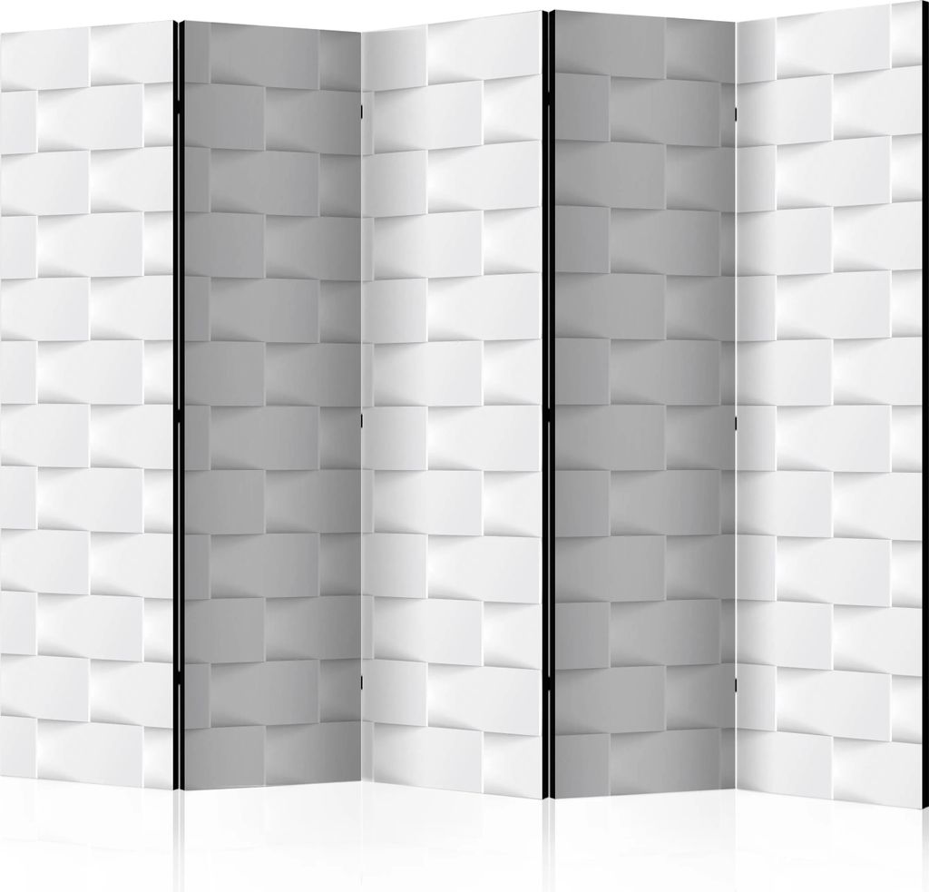 5-teiliger Doppelseitiger Vlies Paravent - Abstract Screen II 225x172 cm Muster a-B-0031-z-c