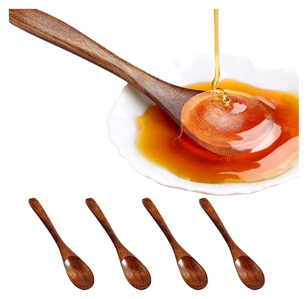 4 Stück Handgefertigte Holzlöffel für die Küche