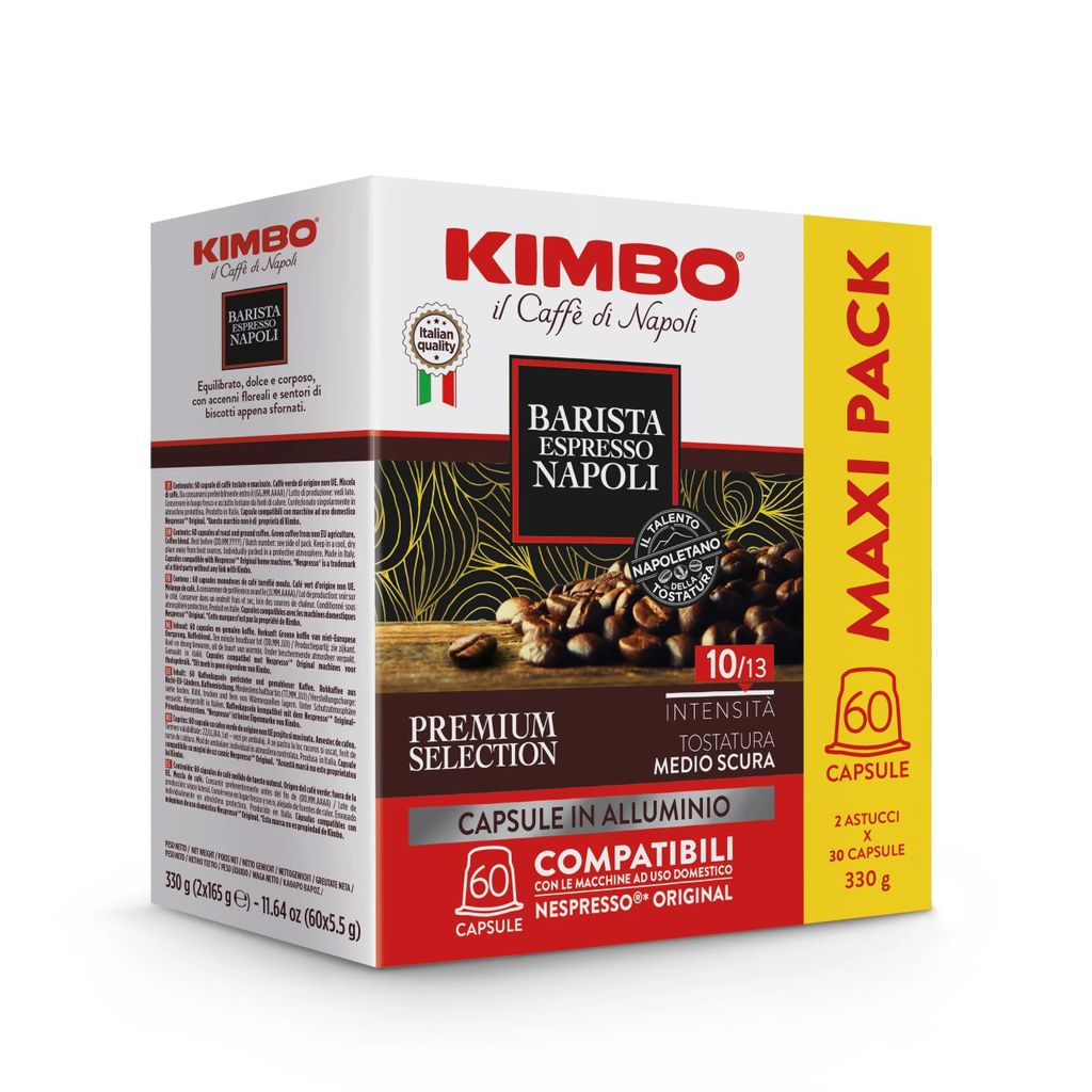 Kimbo, Barista Espresso Napoli, 180 Capsule Caffè in Immagine del prodotto 