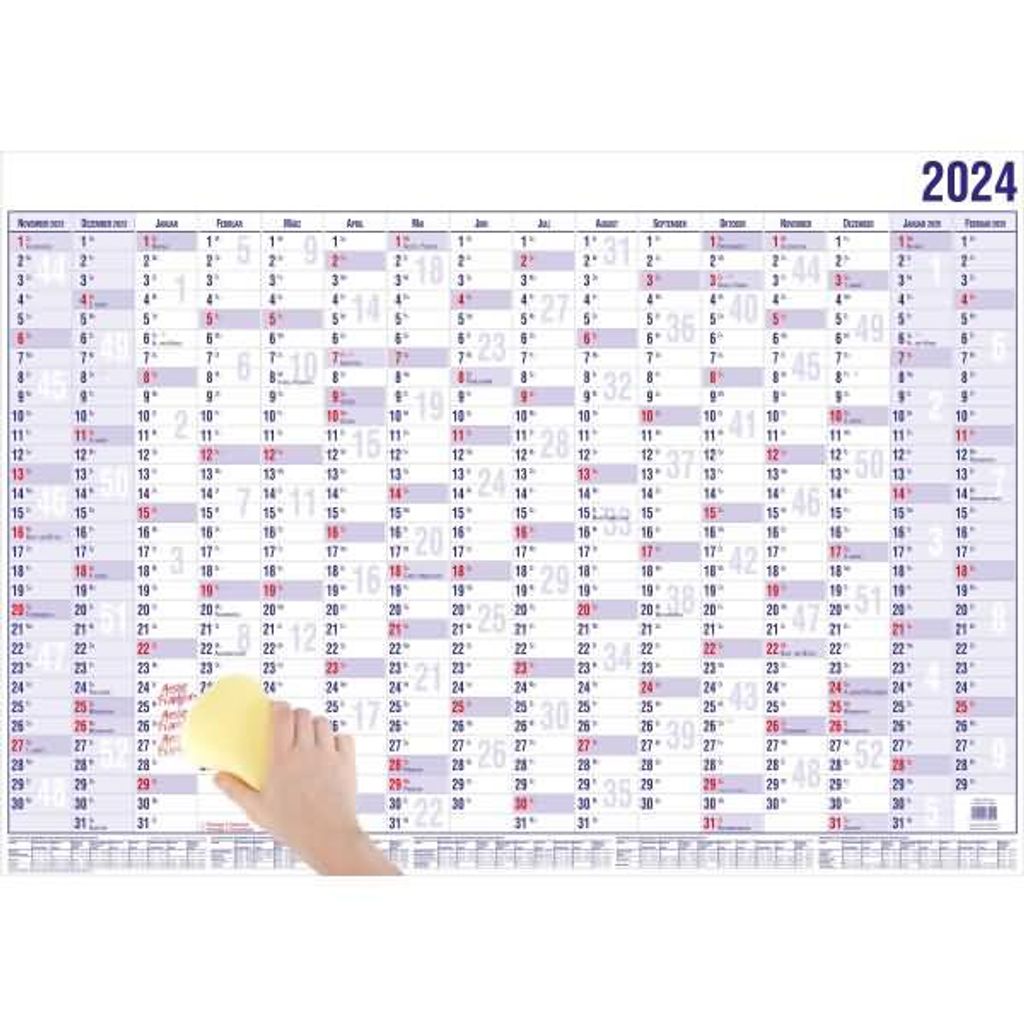 2026 Güss Wandplaner A0 16 Monate m. Beschichtung