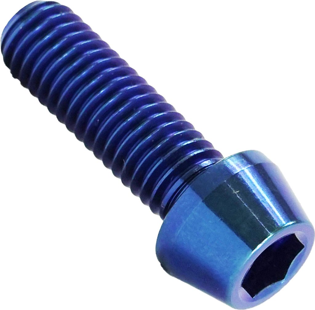 Titan M5x16 Schraube DIN 912 konisch blau