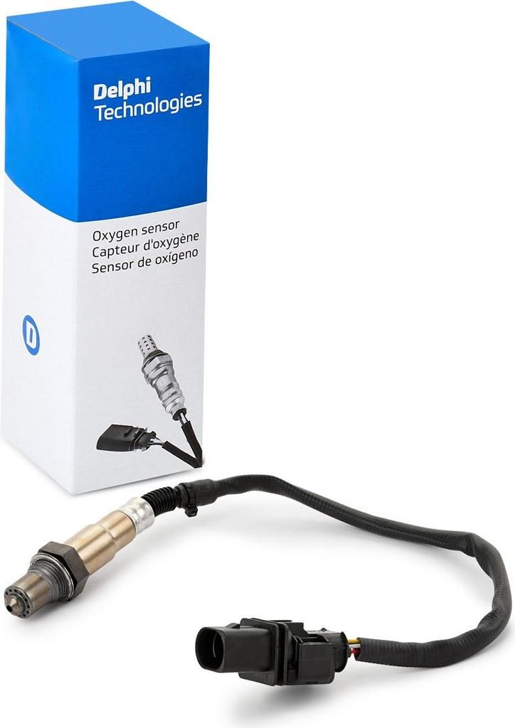 DELPHI Lambdasonde für RENAULT Kadjar (HA, HL) Breitband-Lambda-Sonde Beheizt 370mm ES21242-12B1