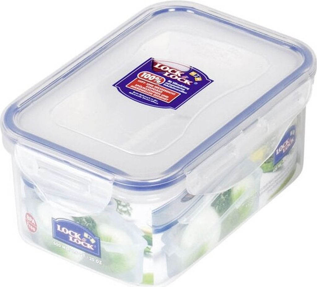 A clear, well-lit studio shot of a Lock&Lock food storage container.