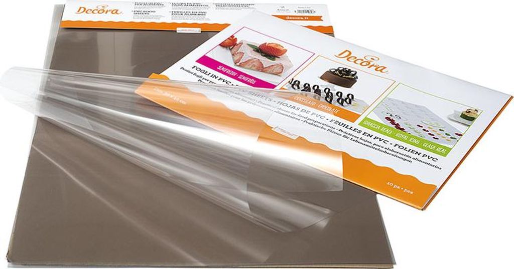 Feuille d'acétate 10pcs 60x40cm pour semifreddo et chocolat Image du produit 