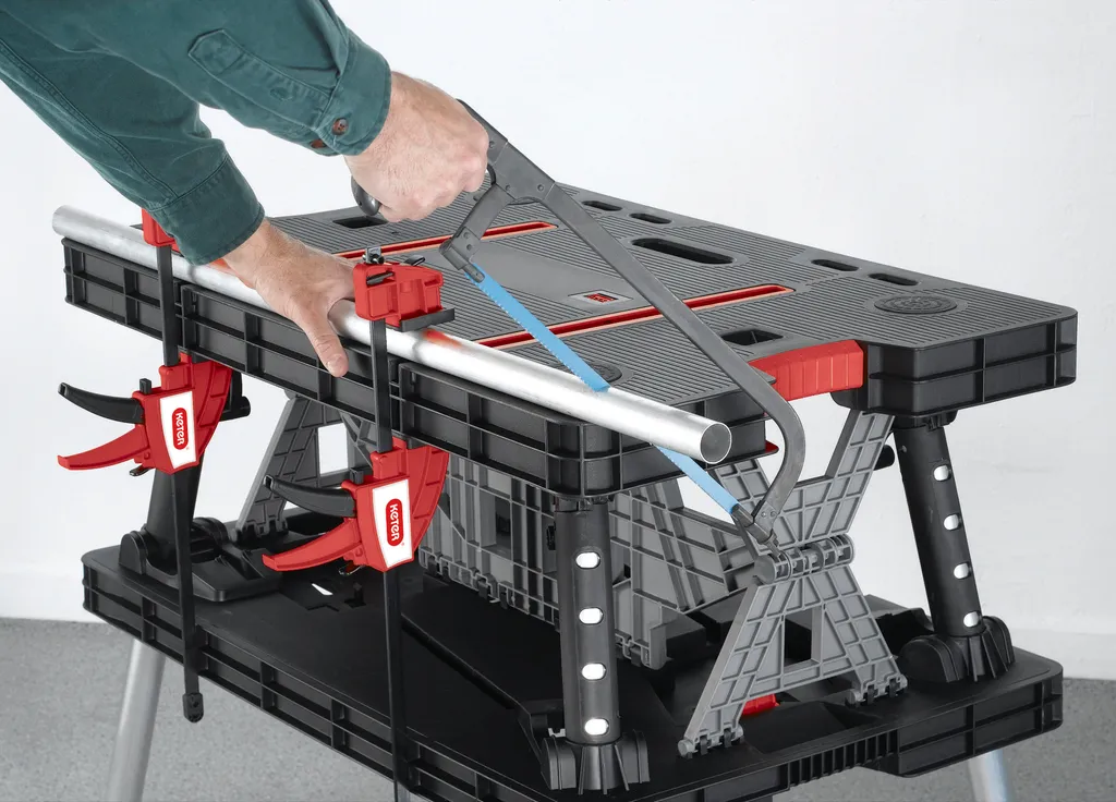 Établi pliant transportable KETER avec plateau de serrage polyvalent - 8