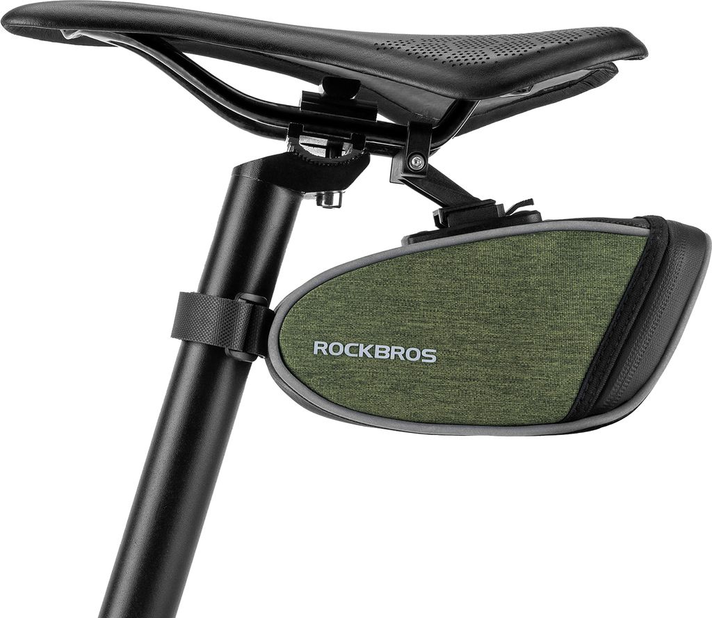 ROCKBROS Satteltaschen für Fahrrad Rennrad Fahrradsitztasche, mit Hlaterung