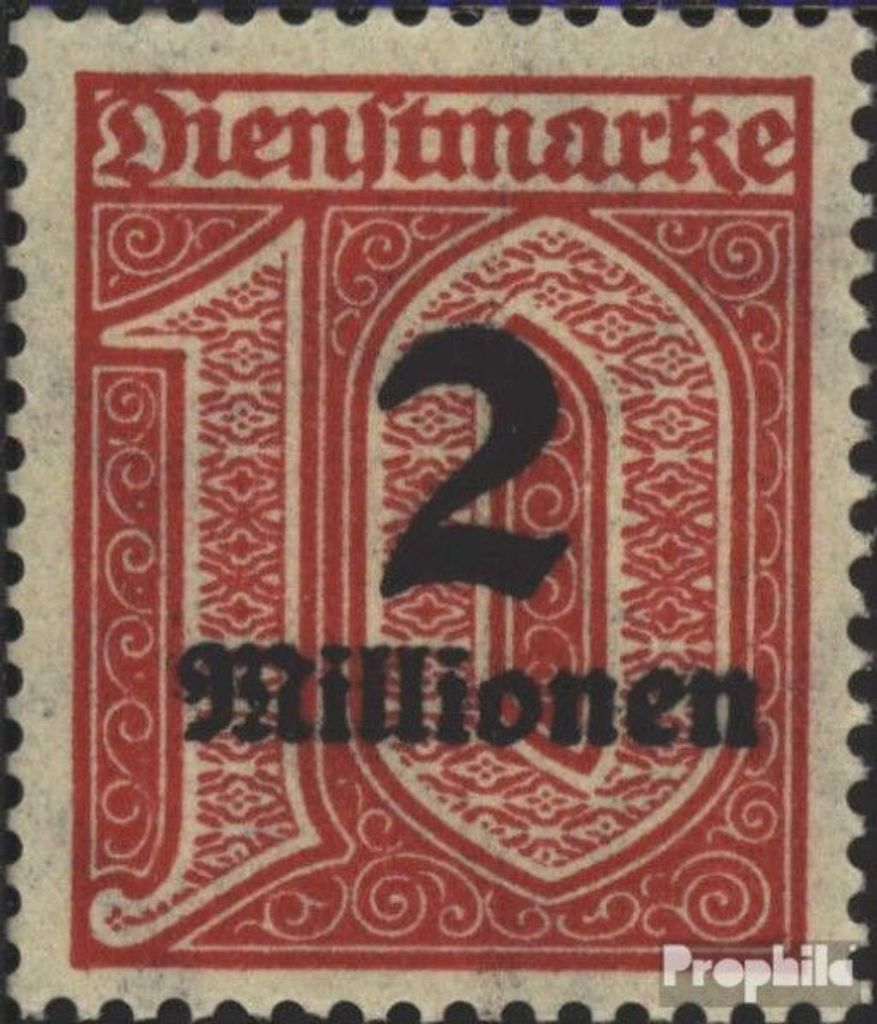 Briefmarken Deutsches Reich 1923 Mi D97X gestempelt Ziffer/Aufdruck