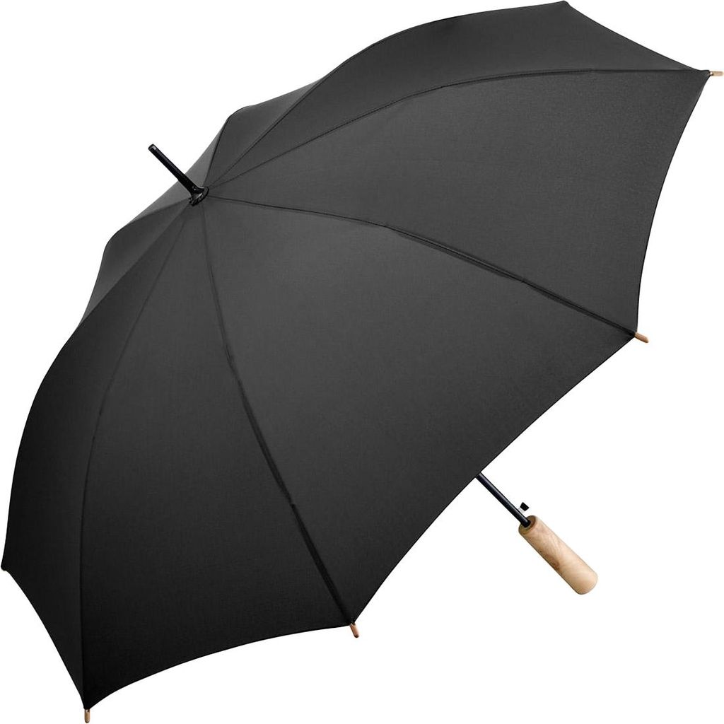 Fare - "OekoBrella" WaterSAVE Stockschirm LT6153 (85 cm x 100 cm) (Schwarz)