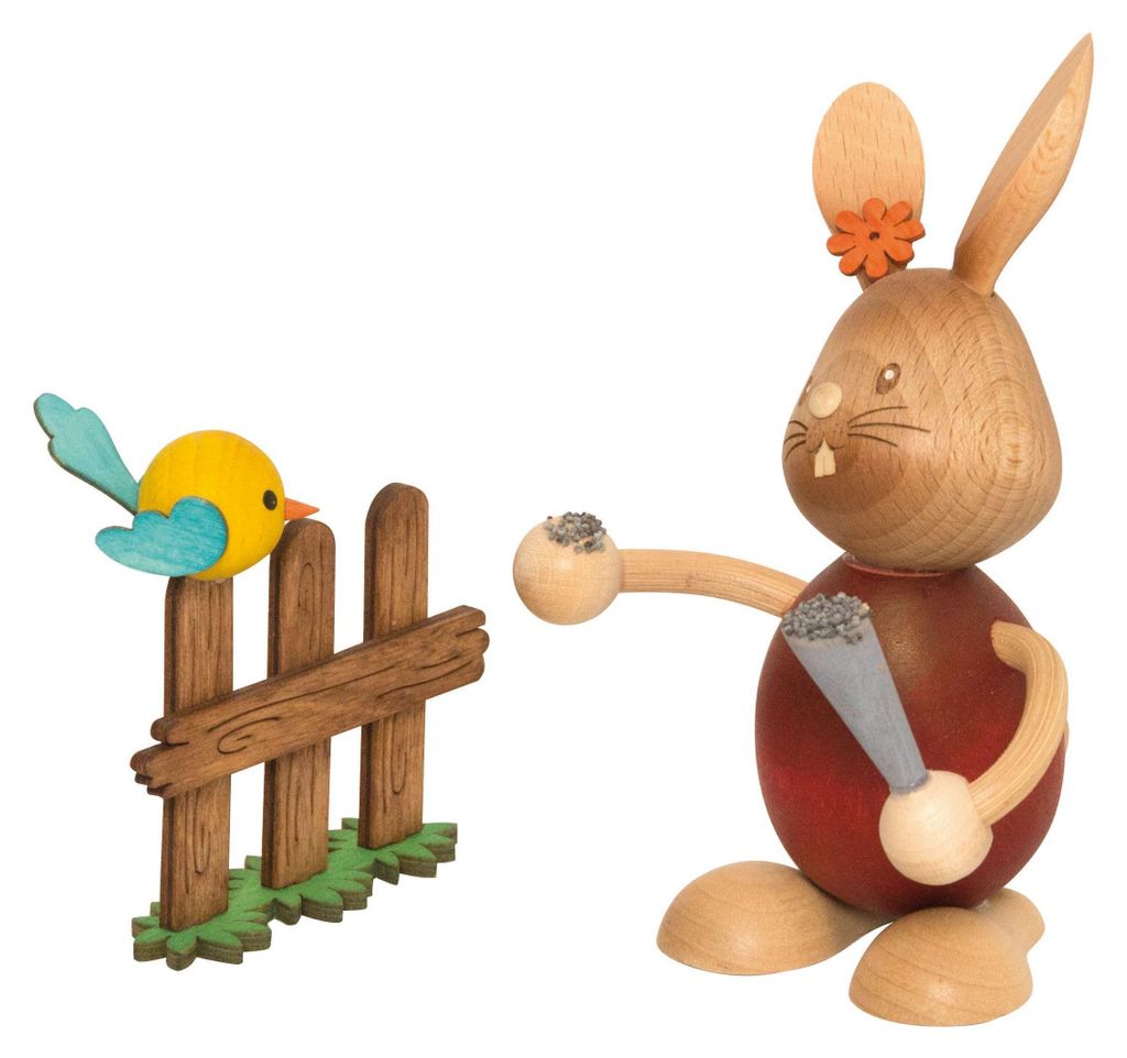 Drechslerei Kuhnert - Dekofigur aus Holz - Hase Stupsi mit Produktbild 
