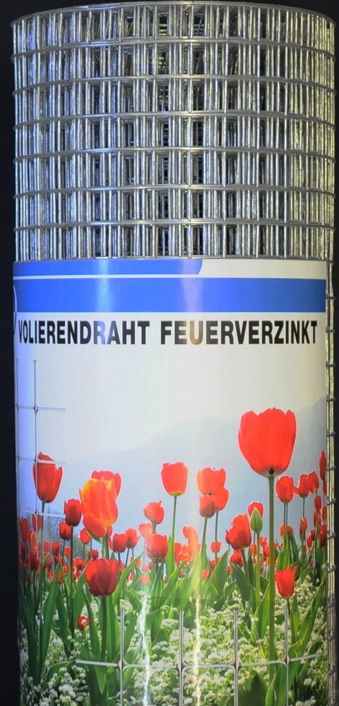 Volierendraht feuerverzinkt Maschenweite 6,4 mm - Höhe 750 Produktbild 2