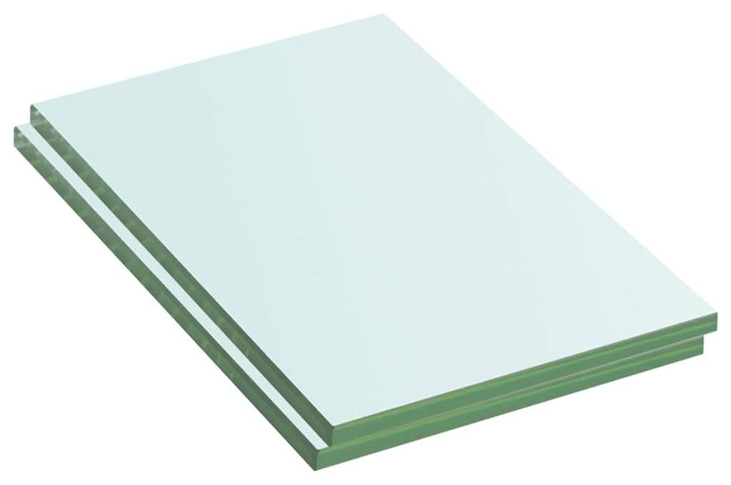 vidaXL Regalböden 2 Stk. Glas Transparent 20x12 cm Produktbild 