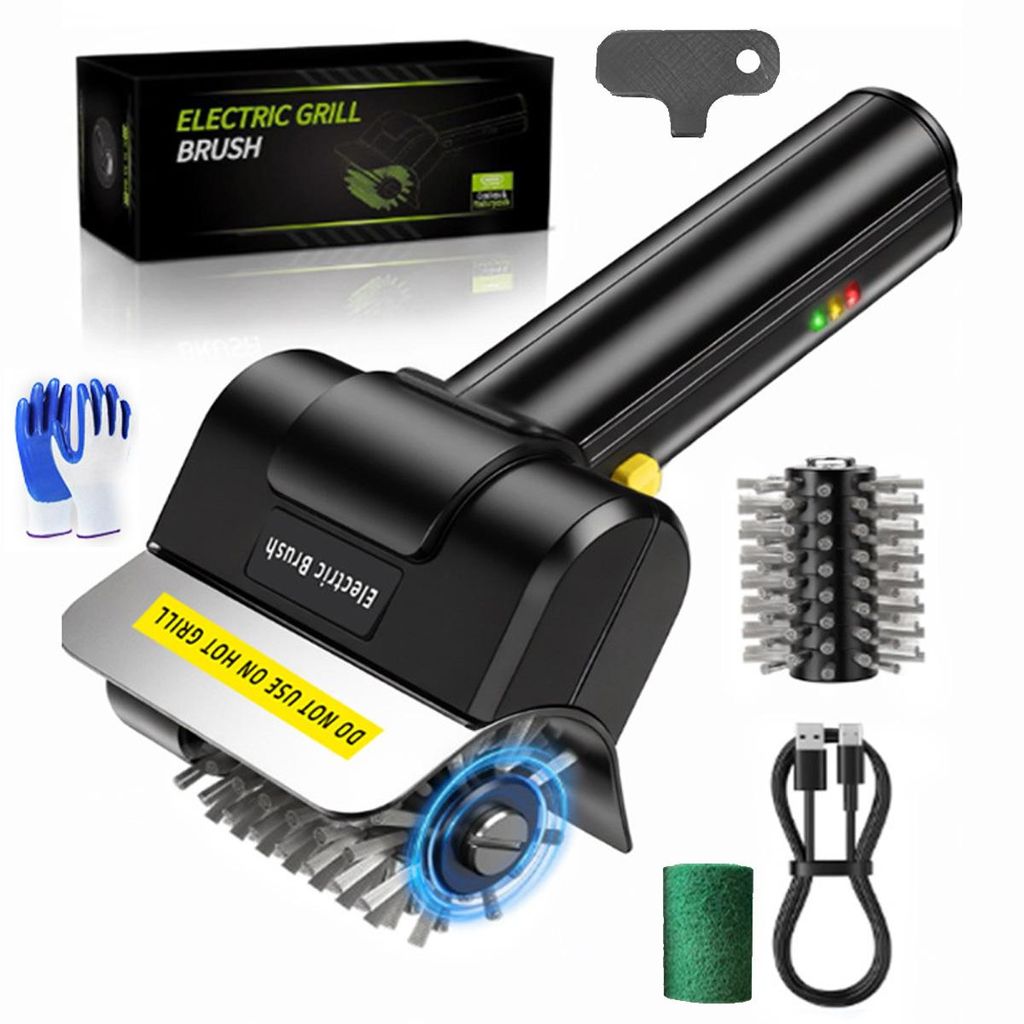 Elektrische Grillbürste kabellos, BBQ Grillreiniger mit Produktbild 