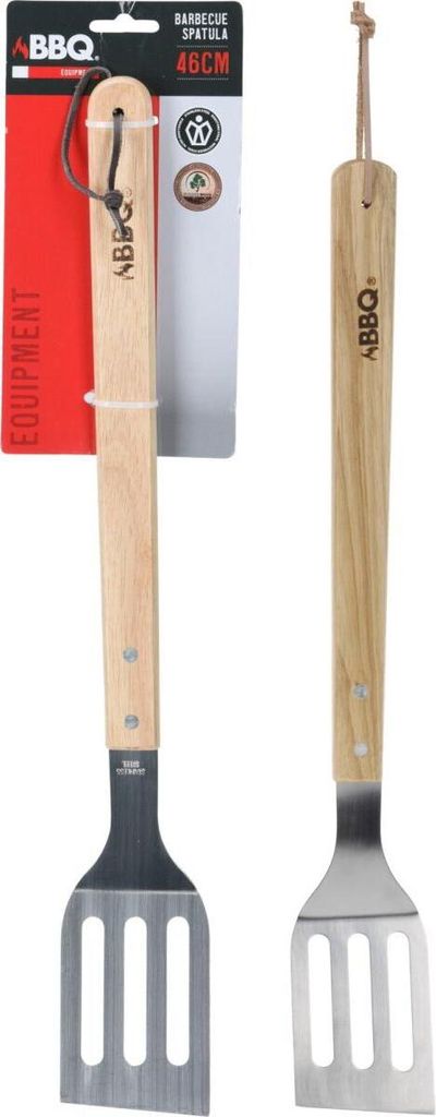 grillspachtel mit Holzgriff 46 cm 1 stück Silber Unisex Produktbild 