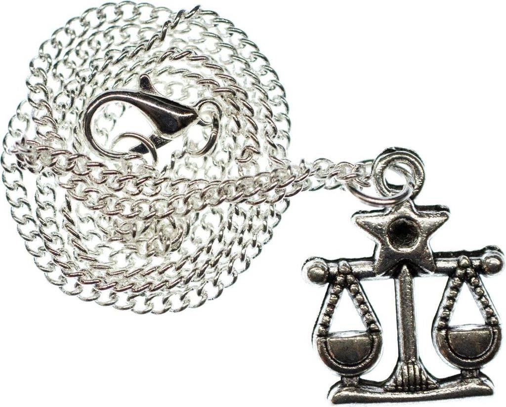 Waage Kette Halskette Miniblings 45cm Sternzeichen Sternbild Horoskop Stern