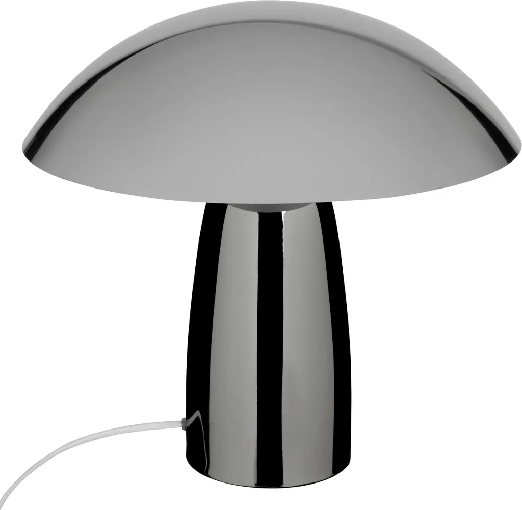Lampe de Chevet Champignon Omia Argentée H34 - Ambiance Cosy et Design
