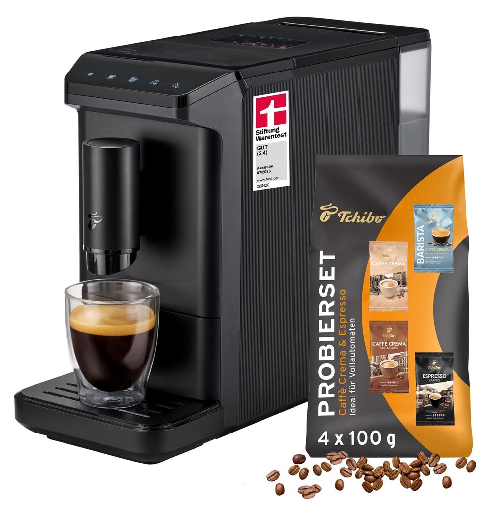 Tchibo Kaffeevollautomat Esperto mini, Schwarz, Produktbild 