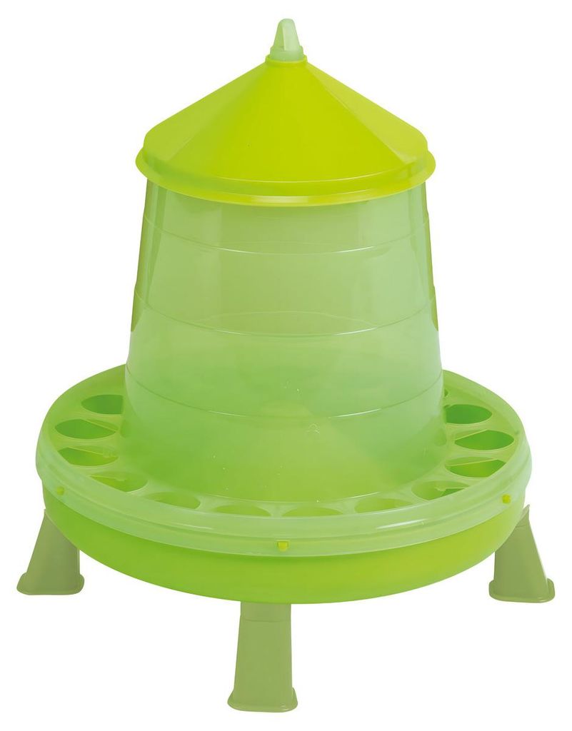 Krmítko pro drůbež se stojanem 4 kg, citronově zelené Obrázek produktu 