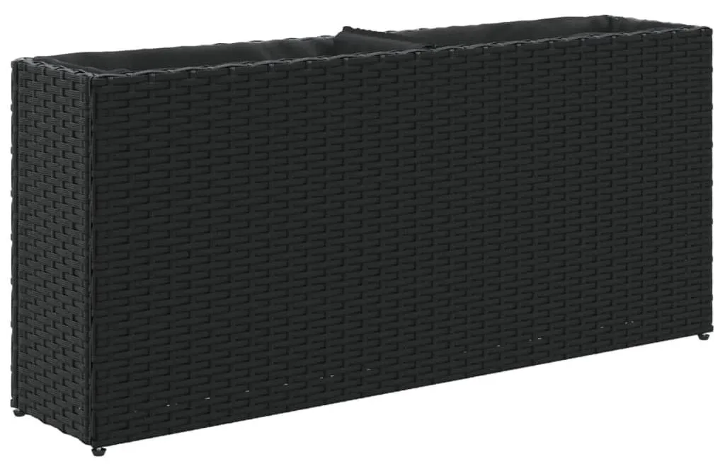 Potager de balcon surélevé noir 90 cm pour herbes aromatiques et fleurs
