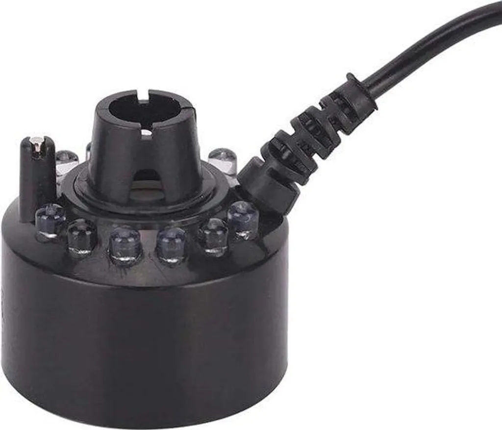 Brumisateur ultrasonique LED pour décor d'aquarium et petite fontaine