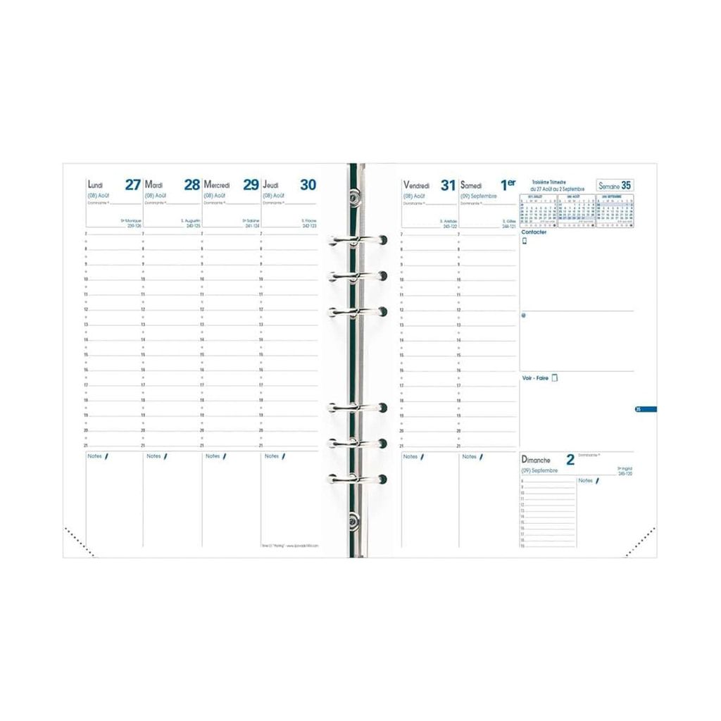 QUO VADIS Recharge "Timer 21 Planing", 2025/2026, 16 mois