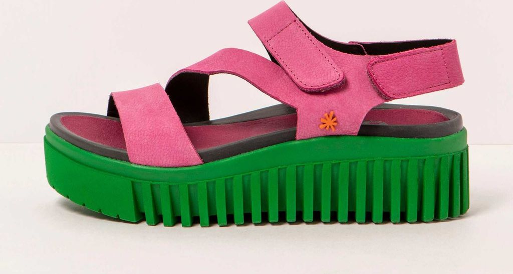 Art Sandales à talons pour Femme 1573 NOBUCK PINK/BRIGHTON Image du produit 