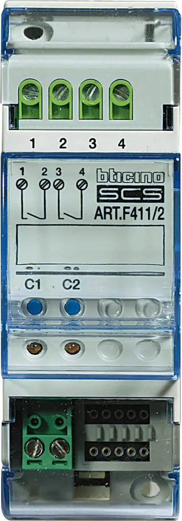 Actionneur MyHome BTICINO 2 contacts fermeture - Fiabilité Rail DIN 2 TE