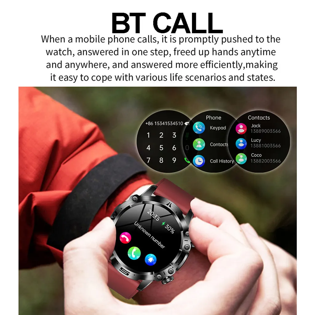 Smartwatch AMOLED ET482 Écran 1,43 Pouces avec Traqueur de Santé Bleu - 8