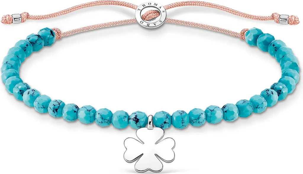 Bracelet textile femme Thomas Sabo ajustable pour un style chic et discret