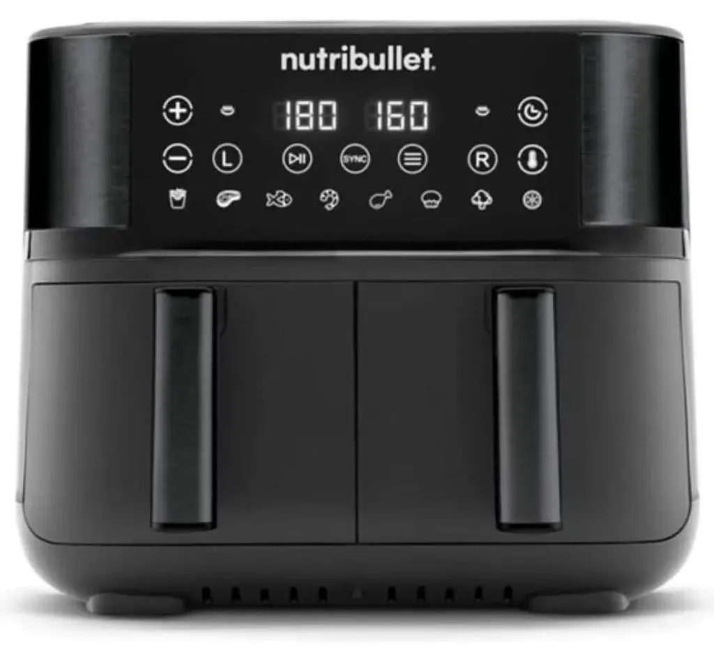 Airfryer Nutribullet Twin Drawer 2300W - Double Cuisson Rapide Noir