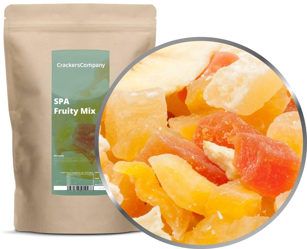 CrackersCompany Spa-Fruchtmischung (SPA Fruity Mix), ZIP-Beutel 450 g