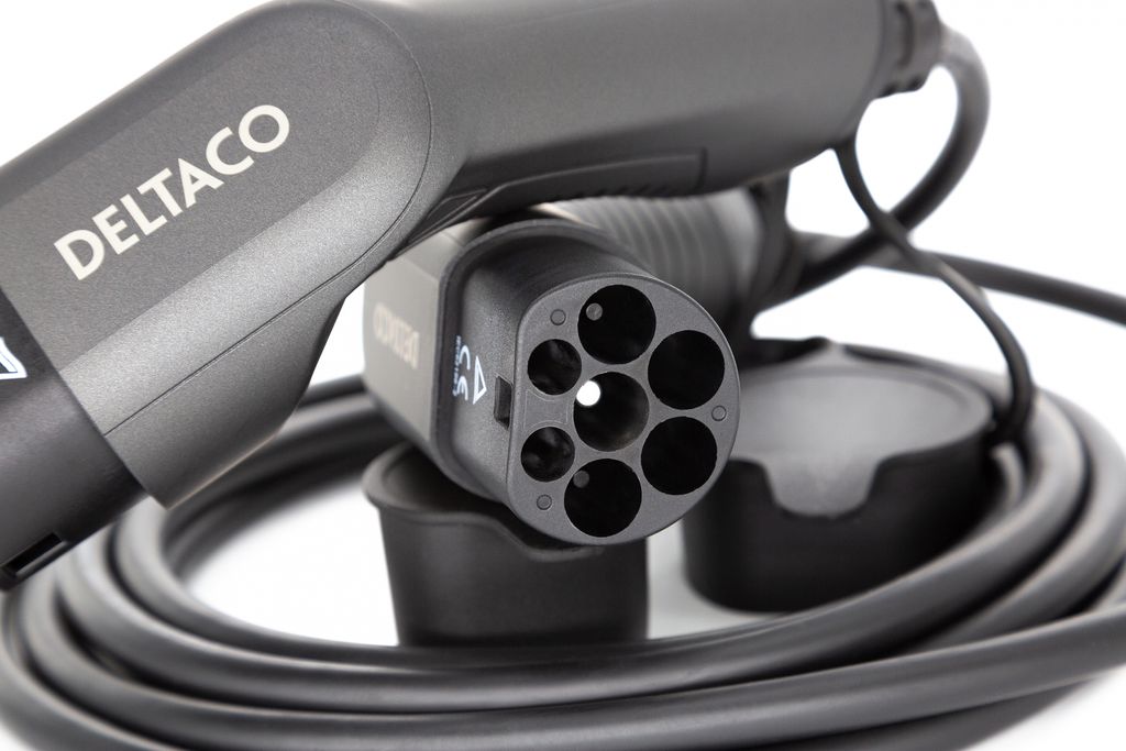DELTACO e-Charge, Kabeltyp 2 - Typ 2, 1-phasig, 16A, 10M Produktbild 9