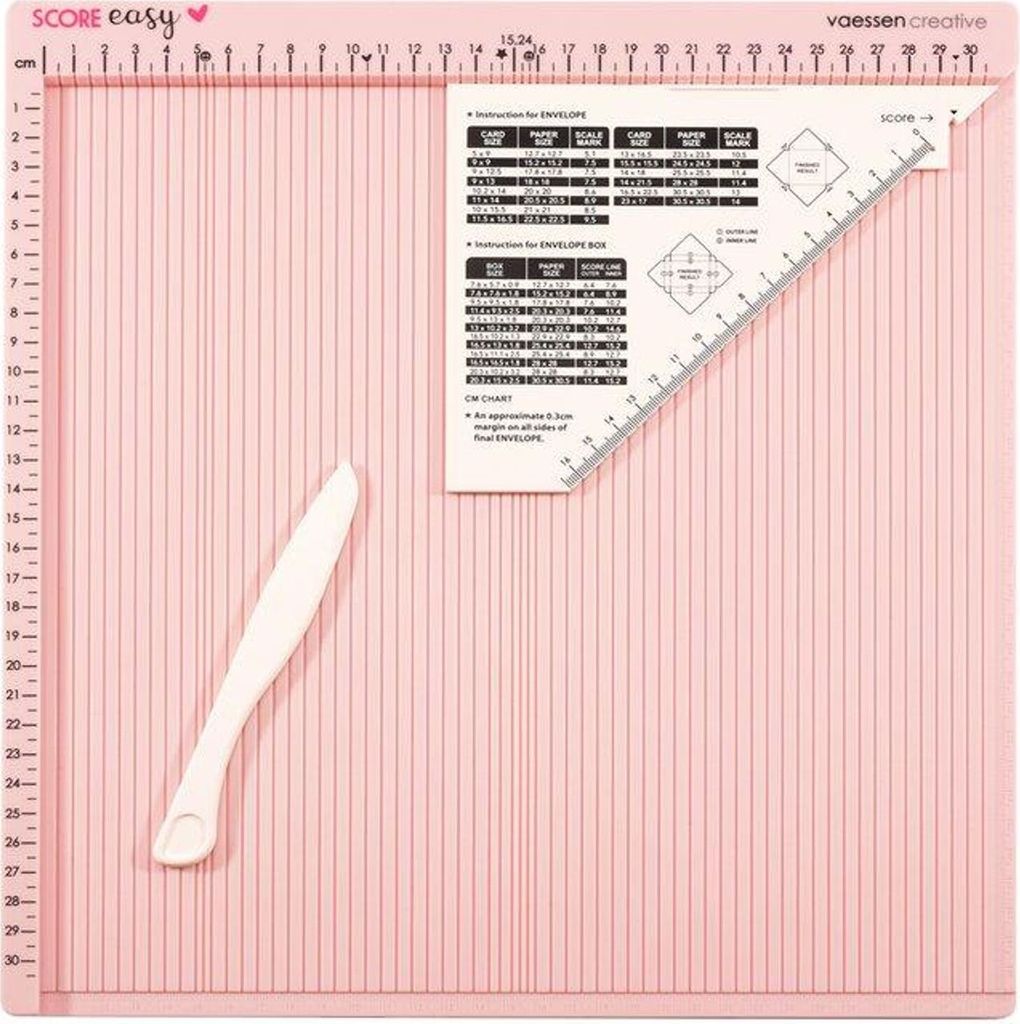 Vaessen Creative | Score Easy Großes Mehrzweck Falzbrett cm/Metric Roze