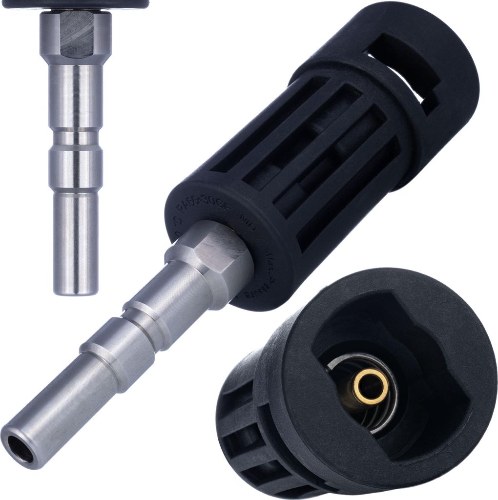 Rosfix Adapter Nilfisk QC/Kranzle D12 auf Kärcher K Bajonett – 160 bar, 60 °C | Werkzeuglos Montierbar | Ersatzteil für Hochdruckreiniger Nilf...