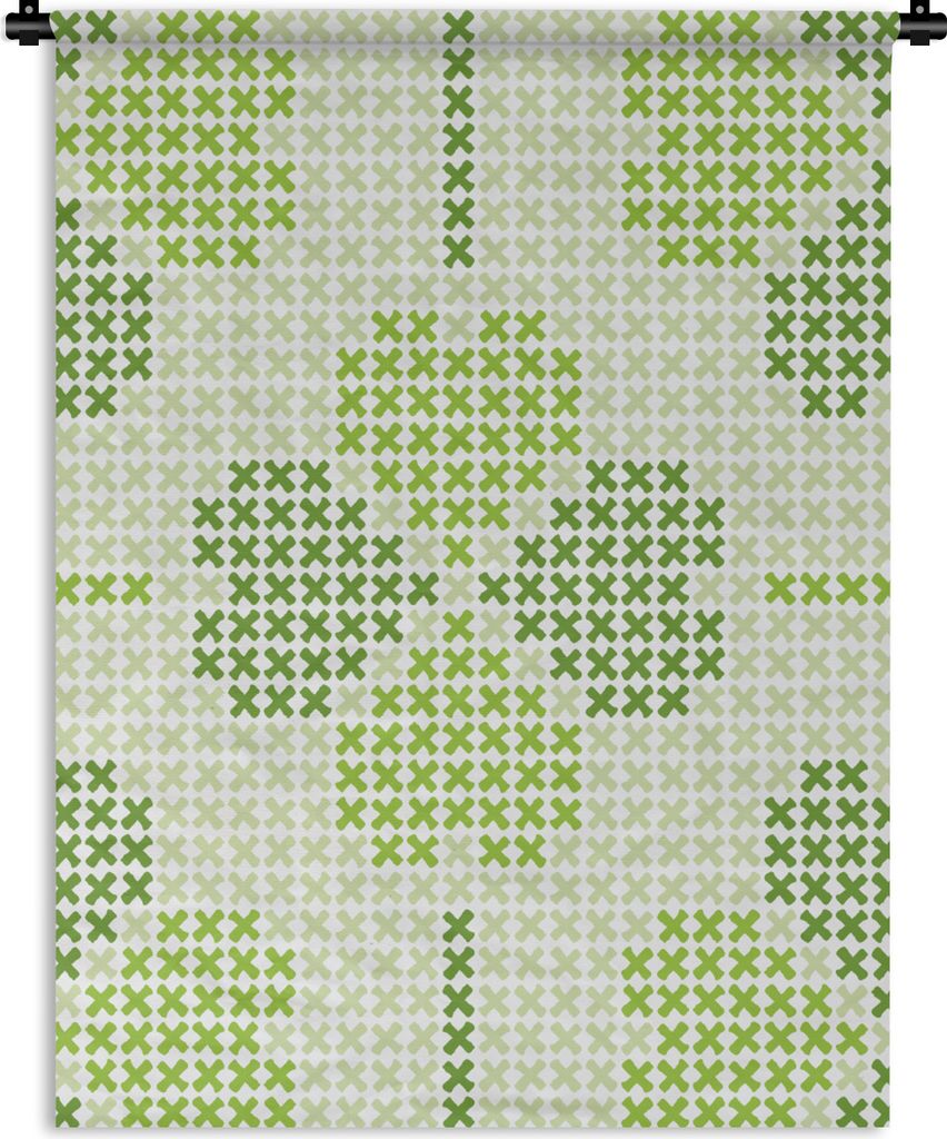 MuchoWow Wandteppich Wandbehang Klee - Muster - Grün 60x80 cm Tapisserie Dekoration Wandtuch - Decke - Wandtücher - Wohne