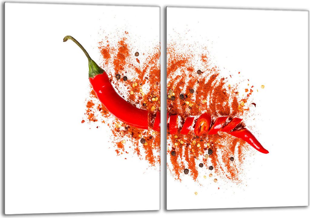 Glasschutzplatte für den Herd 2x40x52 Chilli