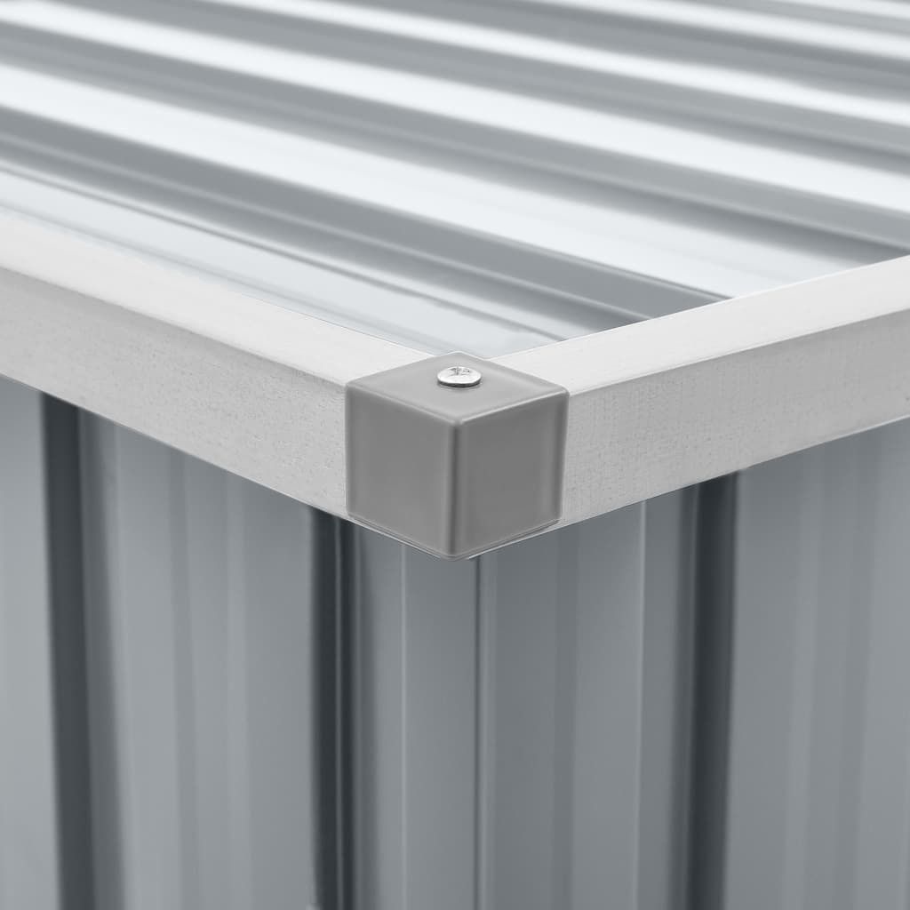 vidaXL Gartenbox Grau 109 x 67 x 65 cm Immagine del prodotto 