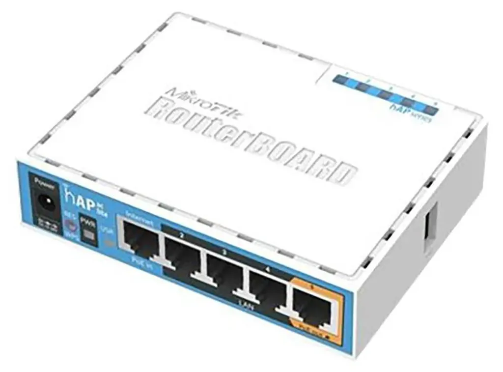 MikroTik hAP ac lite 802.11ac Débit 867 Mbit/s et Sortie PoE Active