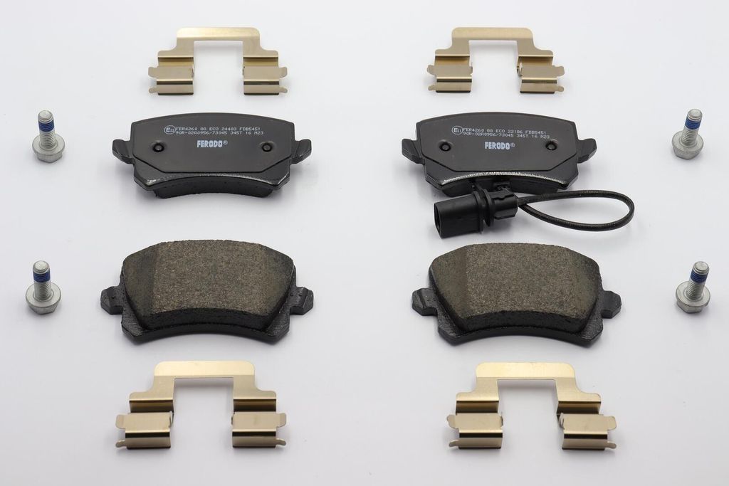 FERODO Bremsbeläge Satz Hinten für AUDI Q3 (8UB, 8UG) FDB5451