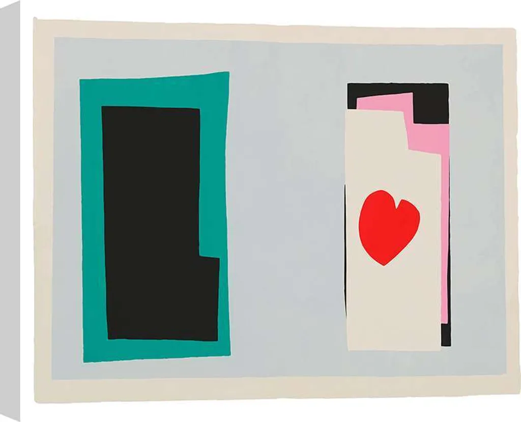 Stampa su tela, Henri Matisse - Jazz 7: Il cuore (Le coeur) - 60x40 cm