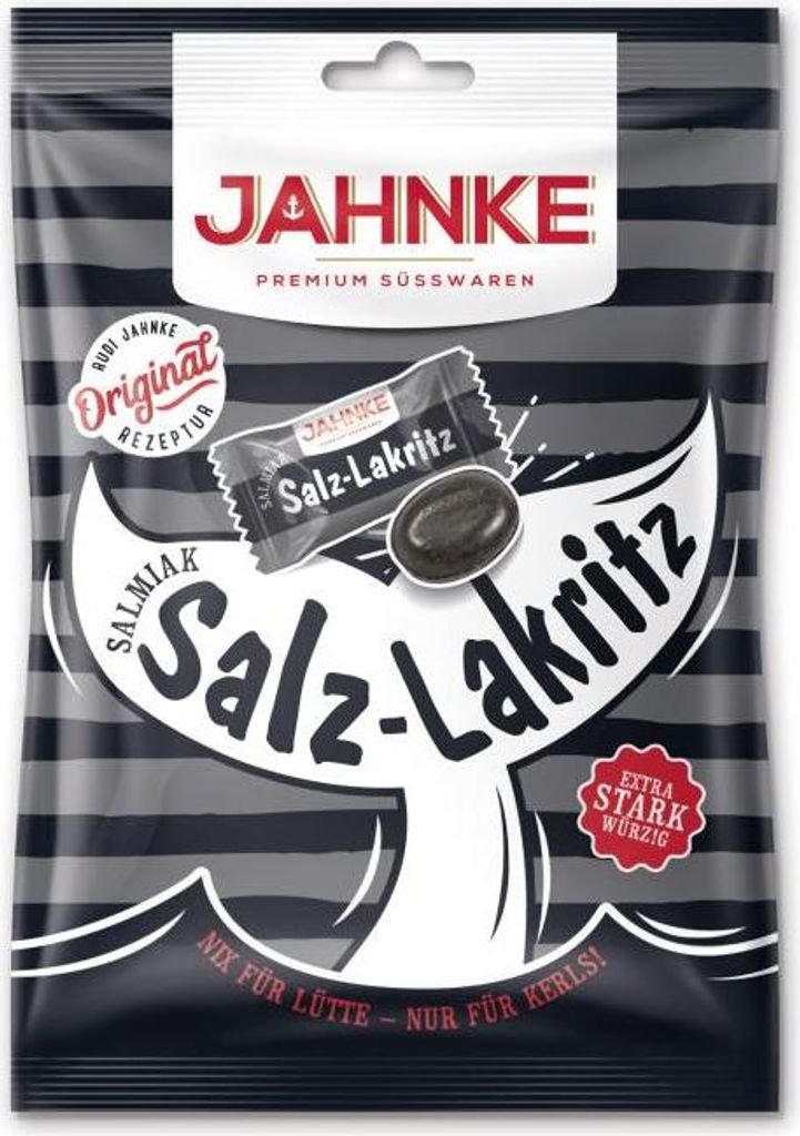 Jahnke Salmiak Salz Lakritz Bonbons 125 g Produktbild 