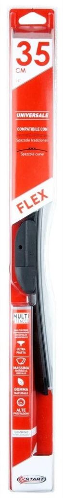 COLZANI Flat Wiperblade 35cm - 14", Scheibenwischerblatt, Schwarz, 350 mm, Sichtverpackung, 1 Stück(e)