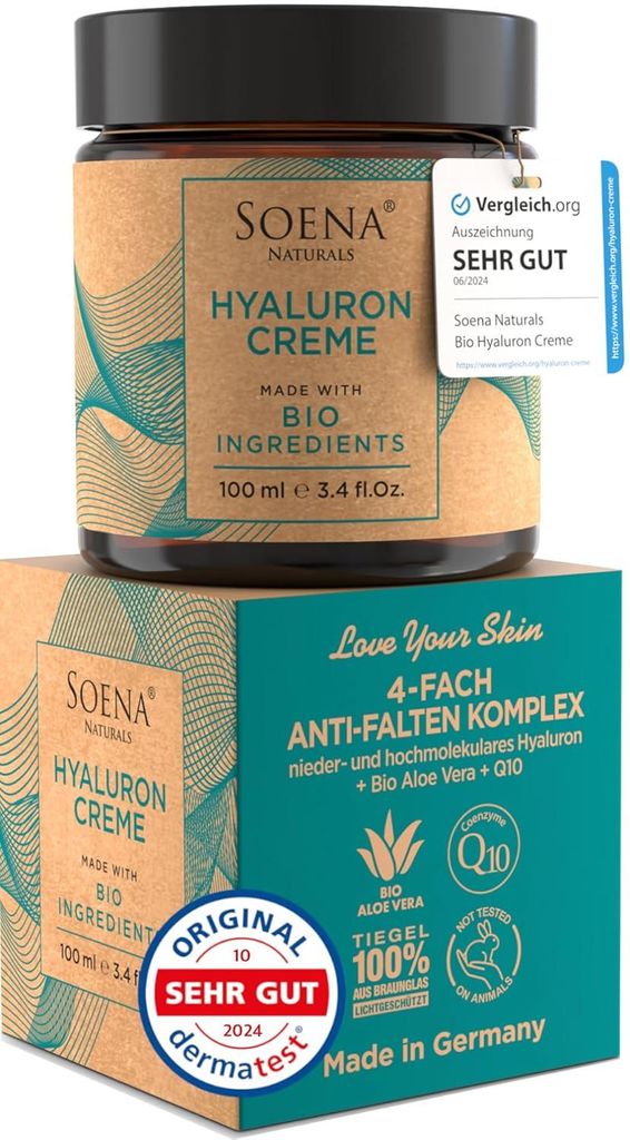 BIO HYALURON CREME +Q10 | Hyaluronsäure Hochdosiert | Produktbild 