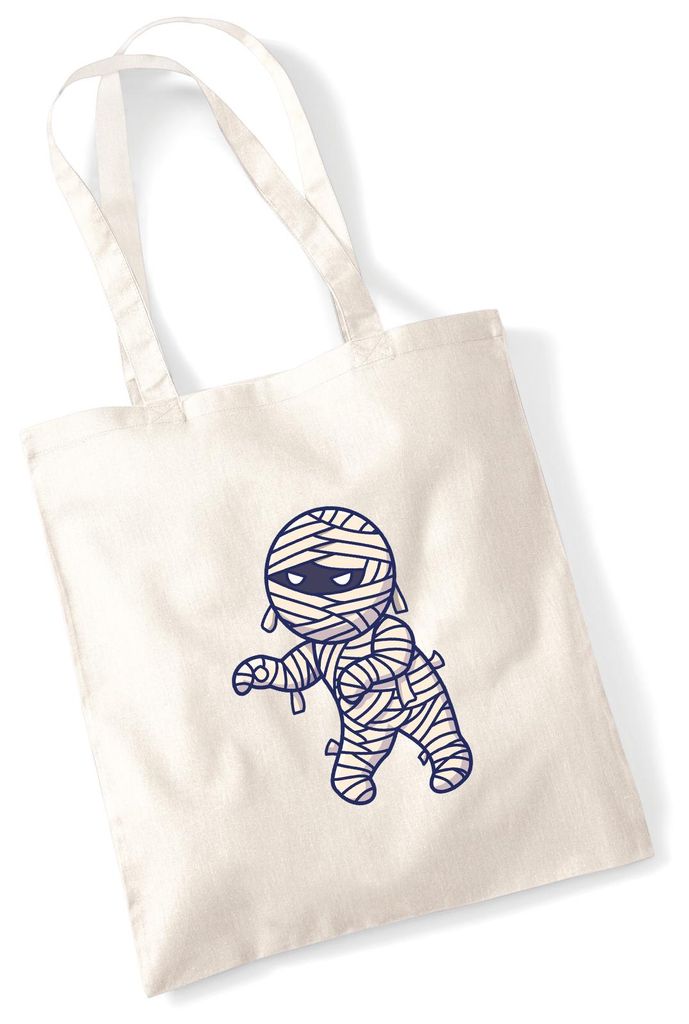 Huuraa Jutebeutel Mumie Comic 10 Liter Natural Baumwolle Tasche Geschenkidee