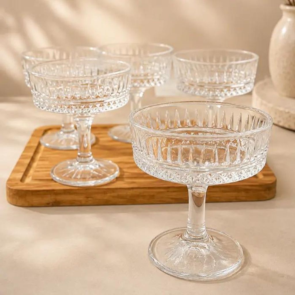 Bavary Diamond Coupes à glace verre 175 ml 10 x 11 cm, lot Image du produit 