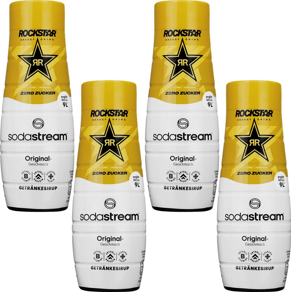Sodastream Rockstar Sirup Original Zero 4x440ml Energydrink Produktbild 